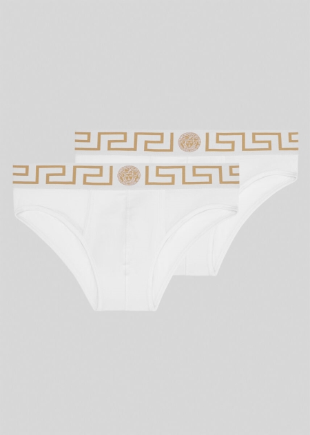 Boxeri Versace Versace Greca Border Bi-Pack Barbati | KPYHQMZ-19